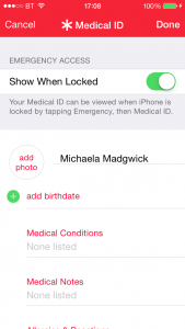 Create Emergency Medical ID on iPhone Health App