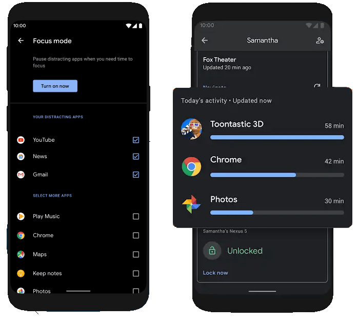 what's new in android 10 digital wellbeing